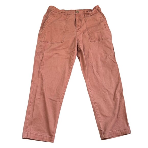 A NEW DAY pinky tan cargo cropped pants size 14 - Picture 1 of 6